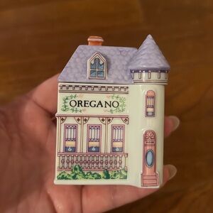 LENOX SPICE VILLAGE Vintage 1989 Oregano Spice Jar Never Used